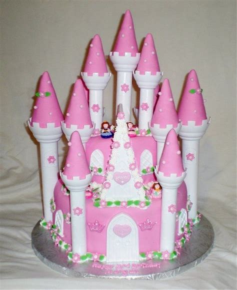 Pink Princess Castle Cake | Princess castle cake, Castle cake, Cake