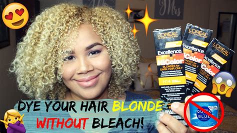 How To Dye Your Hair Blonde Without Bleach Naturally Sade Youtube