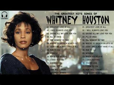 Whitney Houston Greatest Hits Full Album | Whitney Houston Best Song ...