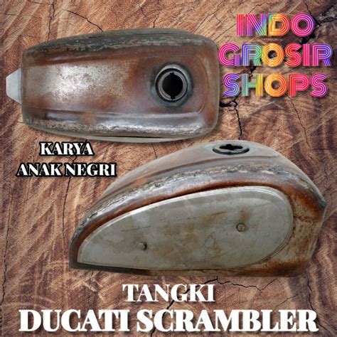 Jual Tangki Custom Ducati Scrambler Japstyle Triumph Bober Bratstyle