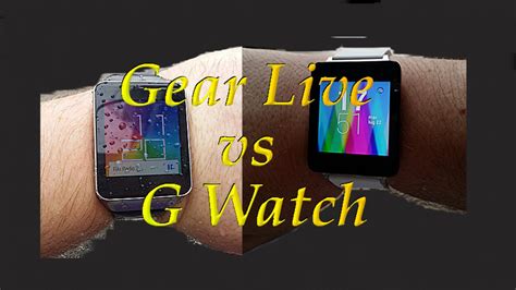 LG G Watch Vs Samsung Gear Live Il Confronto YouTube