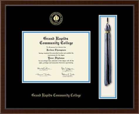 Grand Rapids Community College Tassel Edition Diploma Frame In Delta