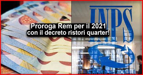 Reddito Di Emergenza Per Il Proroga Con Il Decreto Ristori Quater