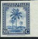 Stamp Oil Palm Trees Bilingual Priority French Belgian Congo Native