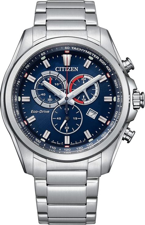 Citizen Mens Eco Drive Weekender Chronograph Watch In Stainless Steel