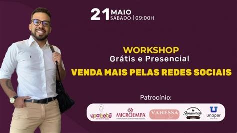 Workshop Venda Mais Pelas Redes Sociais Mesmo Que Seja Leigo Em