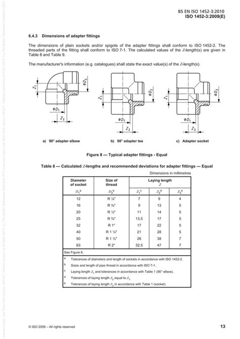 Bs En Iso 1452 3 2010 Plastics Piping Systems For Water Supply And