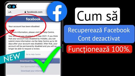 Cum să recuperezi contul de Facebook dezactivat 2024 Problema cu