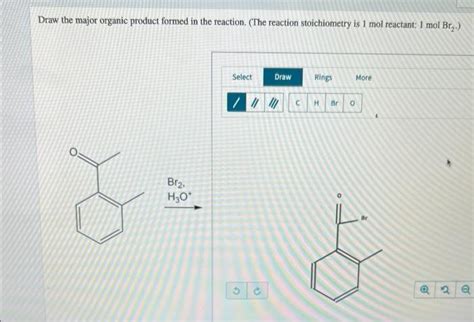 Solved Draw The Major Organic Product Formed In The Reac