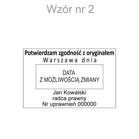 Datownik Za zgodność z oryginałem Max pieczątki i stemple online