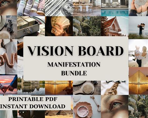 Vision Board Manifest Kit: Positive Affirmation & Insprational Quotes ...