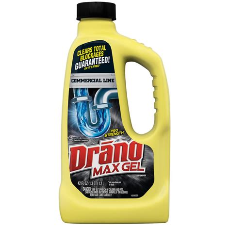 Drano Commercial Line Fl Oz Max Gel Clog Remover The Home