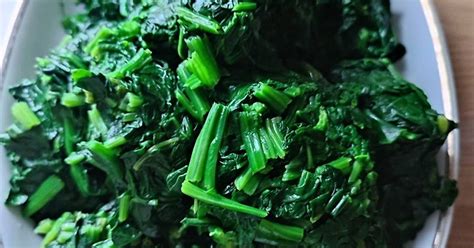 Blanched Spinach Recipe By Mj01 Cookpad