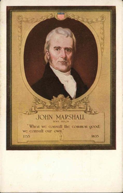 American History Us President John Marshall C1910 Patriotic Vintage