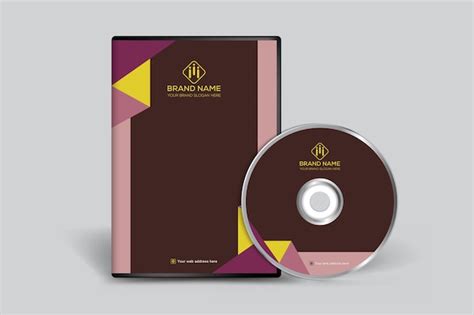 Premium Vector Corporate Clean Dvd Cover Template