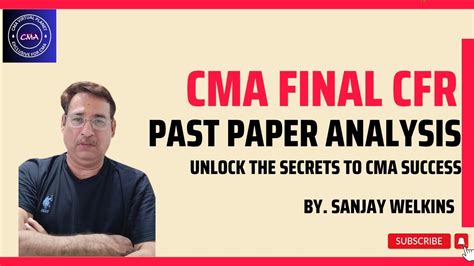 Cma Final Cfr Past Paper Analysis Suggested Answers Solutions Dec 22