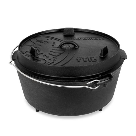 Казан жаровня чугунная Petromax Dutch Oven ft18 на ножках 16 1 л 165303