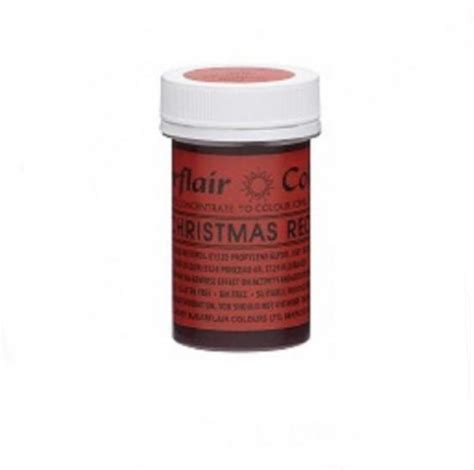 Sugarflair Christmas Red Spectral Paste 25g Concentrated Food