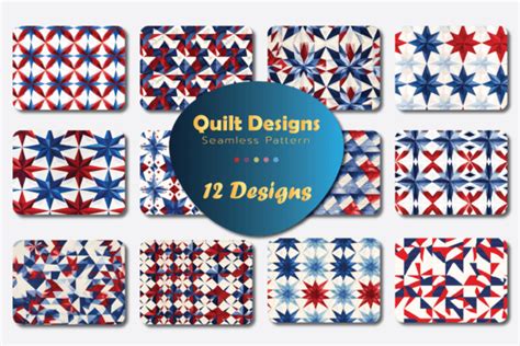 Patriotic Quilt Patterns Graphic By Kree Design · Creative Fabrica