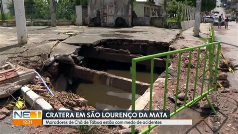 V Deo Moradores S O Louren O Da Mata Reclamam De Cratera No Bairro De