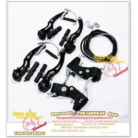 Jual Rem V Brake Set Sepeda Lengkap Dengan Handle Sesuai Gambar VBrake