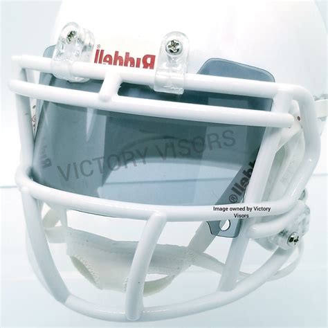 Smoke Black Transparent Mini Football Helmet Visor - Flat Style ...