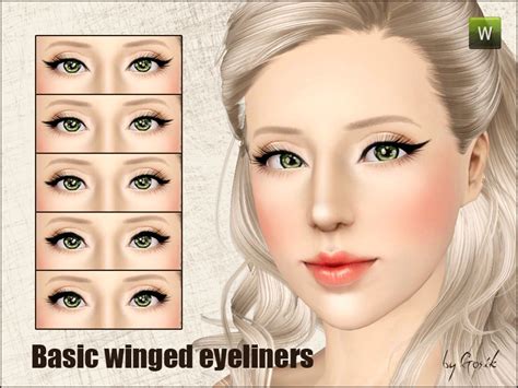 The Sims Resource Basic Winged Eyeliner Set