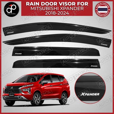 MITSUBISHI XPANDER 2018 2024 Black Type Rain Guard RAIN VISOR Window