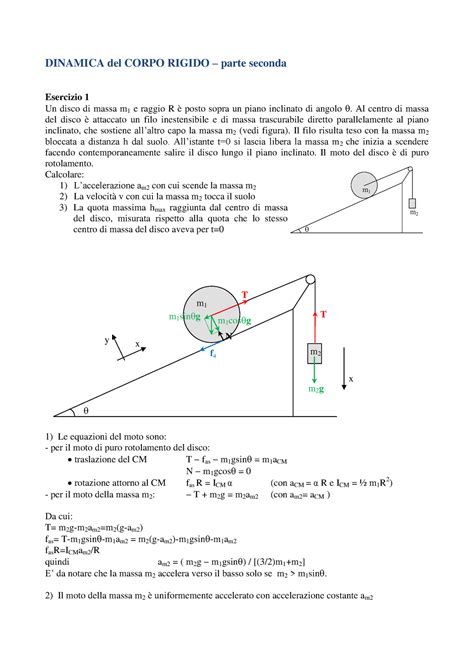 Dinamica Del Corpo Rigido Dinamica Del Corpo Rigido Parte Seconda