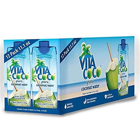 Vita Coco 100 Pure Coconut Water Original 11 1 Oz Bulk Value Pack 12