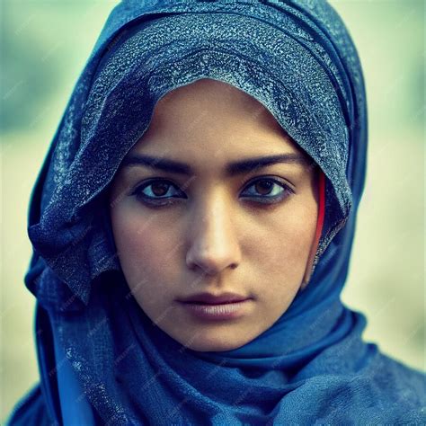 Premium Photo Beautiful Muslim Woman With Hijab Portrait 3d Rendering