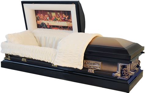 8363 18 Gauge Dark Brownlight Brown Casket With Velvet