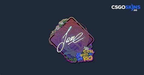 Sticker Jame Glitter Rio Csgoskins Gg