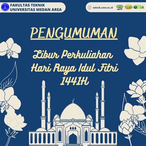 Pengumuman Libur Perkuliahan Hari Raya Idul Fitri 1441 H Program