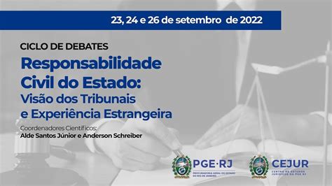 Ciclo De Debates Resp Civil Do Estado E Seguran A P Blica