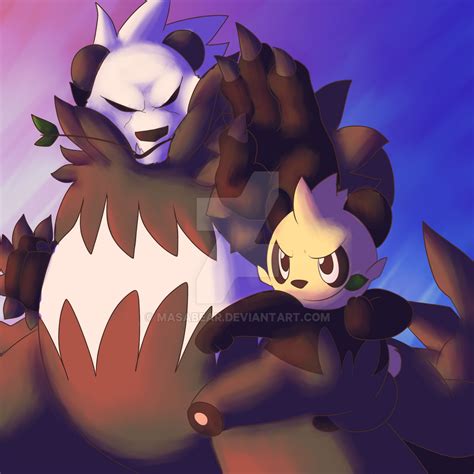 Pancham And Pangoro By Masabear On Deviantart