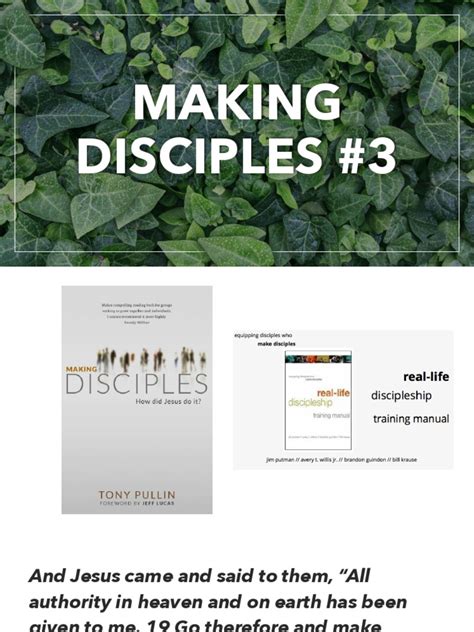 Making Disciples 3 Pdf Disciple Christianity John The Baptist