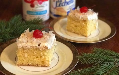 Coquito Tres Leches Cake Recipe Puerto Rican Dessert Recipe Tres