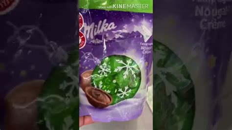 Milka Chocolate Feine Kugeln Nougat Cream Asmr Shorts Youtube