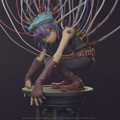 ArtStation Noodle Cyborg Gorillaz Soltus Kirill Gorillaz