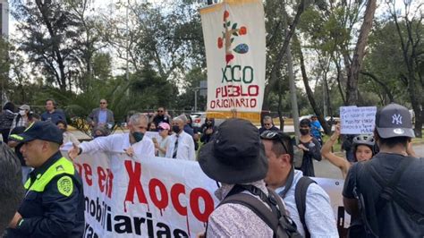 Con Pintas Vecinos De Pueblo De Xoco Protestan Contra La Reci N