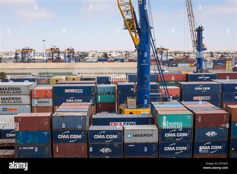 Walvis Bay Sea Port Harbour, Namibia, Africa Stock Photo - Alamy