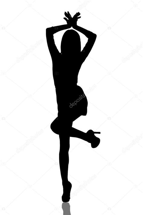 Sexy Dancing Girl Silhouette