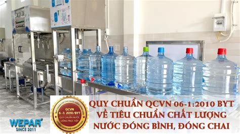 02 tiêu chuẩn về chất lượng nước đóng bình đóng chai