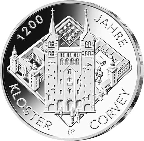 20 Euro BRD 1 200 Jahre Kloster Corvey 2022 Münzenversandhaus Reppa GmbH