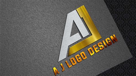 A J Professional Logo Design Pixellab Design Logo Under Minutes