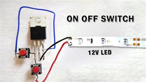 How To Make Push On Off Switch Circuit Youtube