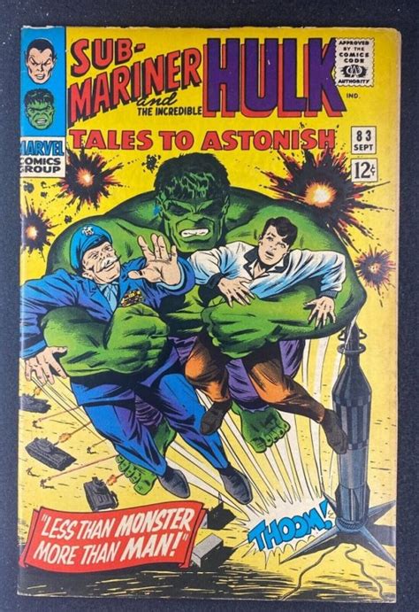 Tales To Astonish Fn Sub Mariner Incredible Hulk Jack