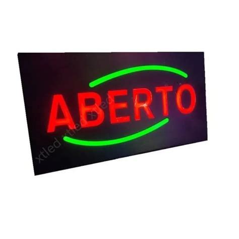 Painel De Led Aberto Bivolt Letreiro Placa Luminoso Led Piscar