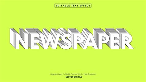 Premium Vector | Editable newspaper font. typography template text ...